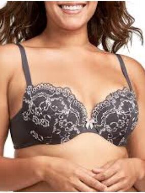 Maidenform Underwire Bra Love The Lift Smoothing Lace Demi Push Up